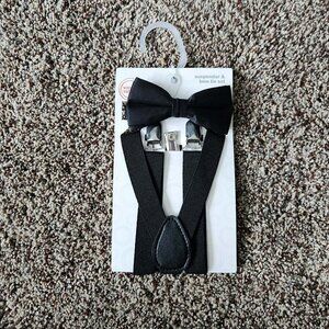 Wonder Nation Boys Suspenders and Bow Tie Set, 2-Piece Set - One Size - NWT